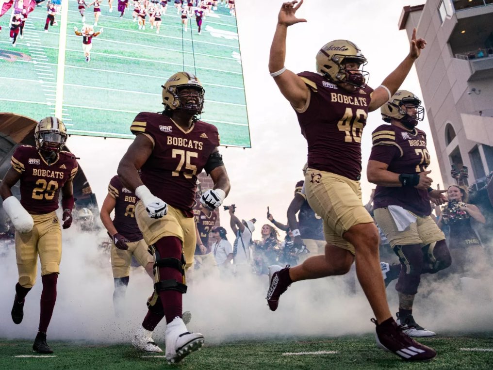 Reagan (@reagan_smith23) on Twitter photo #AGTG I’m extremely blessed and grateful to receive my 3rd division 1 offer from Texas State!
#EatEmUp
<a href="/CoachDexG4WYW/">Dexter Mccoil Sr.</a> <a href="/Coach_Hughes2/">Coach Hughes</a> <a href="/CoachB_Morgan/">Coach Morgan</a> <a href="/Coachmitch_KOJ/">Coach Mitch</a> <a href="/WeissFootball/">Weiss Football</a> <a href="/PfISDAthletics/">PfISD Athletics</a> <a href="/9ine0Elite/">NINE 0 ELITE TRAINING ACADEMY</a> <a href="/247Sports/">247Sports</a> <a href="/Rivals/">Rivals</a> <a href="/LoneStarPrepsTX/">LoneStarPreps.com</a> <a href="/sixstarfootball/">Six Star Football | PLUS+</a> <a href="/PrepRedzoneTX/">Prep Redzone Texas</a> #AGTG I’m extremely blessed and grateful to receive my 3rd division 1 offer from Texas State!
#EatEmUp
<a href="/CoachDexG4WYW/">Dexter Mccoil Sr.</a> <a href="/Coach_Hughes2/">Coach Hughes</a> <a href="/CoachB_Morgan/">Coach Morgan</a> <a href="/Coachmitch_KOJ/">Coach Mitch</a> <a href="/WeissFootball/">Weiss Football</a> <a href="/PfISDAthletics/">PfISD Athletics</a> <a href="/9ine0Elite/">NINE 0 ELITE TRAINING ACADEMY</a> <a href="/247Sports/">247Sports</a> <a href="/Rivals/">Rivals</a> <a href="/LoneStarPrepsTX/">LoneStarPreps.com</a> <a href="/sixstarfootball/">Six Star Football | PLUS+</a> <a href="/PrepRedzoneTX/">Prep Redzone Texas</a>