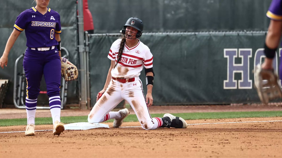 D1Softball (@d1softball) on Twitter photo Brie Howard makes Austin Peay history๐
The sophomore outfielder hit for the cycle on Thursday, becoming the first in Govs program history to do so during a game one win over Lipscomb.
<a href="/briehoward18/">brie</a> | <a href="/GovsSB/">Austin Peay Softball</a>
๐ธ <a href="/AlexAllard_APSU/">Alex Allard</a>
๐ d1softball.com/daily-dozen-thโฆ Brie Howard makes Austin Peay history๐
The sophomore outfielder hit for the cycle on Thursday, becoming the first in Govs program history to do so during a game one win over Lipscomb.
<a href="/briehoward18/">brie</a> | <a href="/GovsSB/">Austin Peay Softball</a>
๐ธ <a href="/AlexAllard_APSU/">Alex Allard</a>
๐ d1softball.com/daily-dozen-thโฆ
