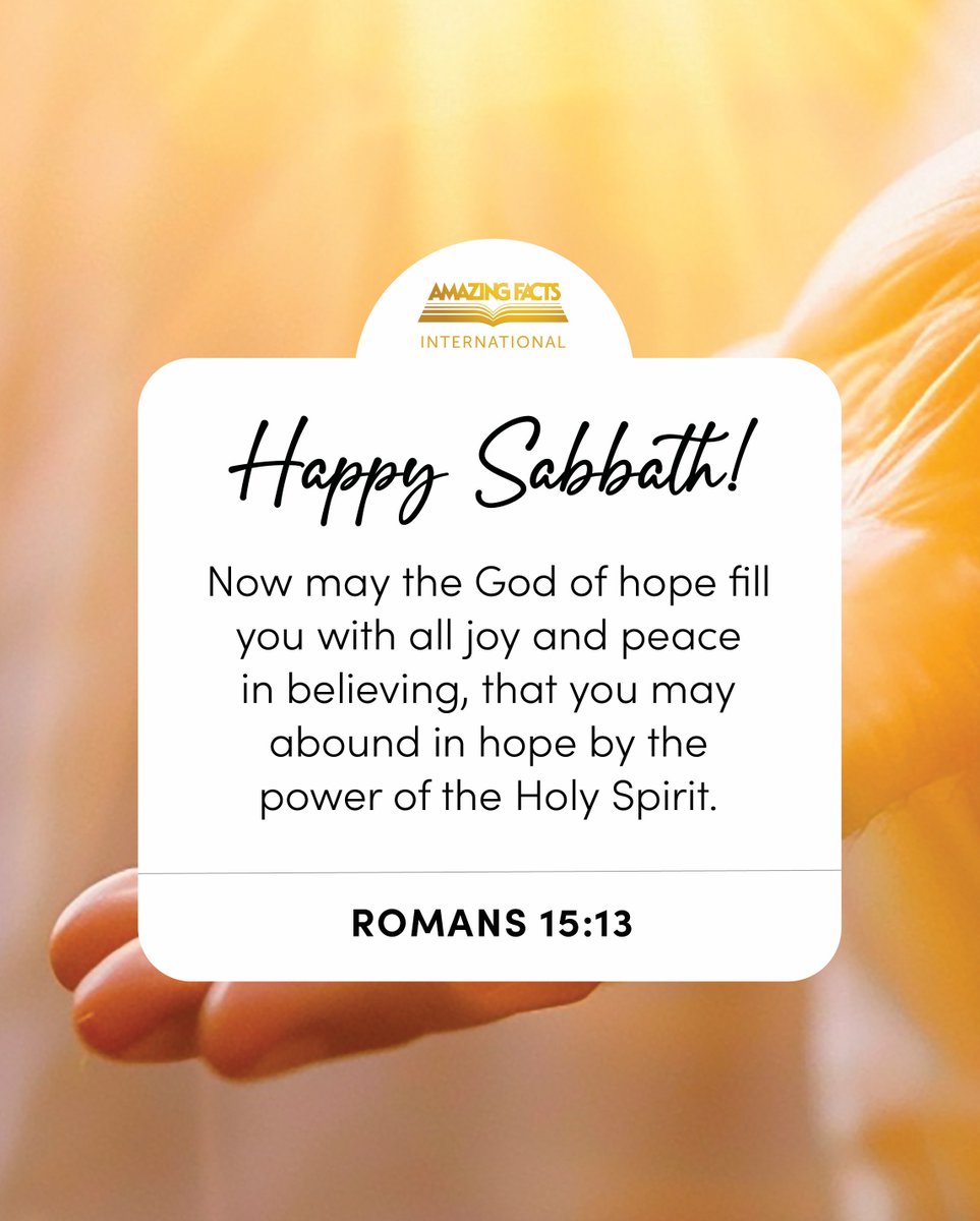 Peaceful Sabbath greetings to all our friends!