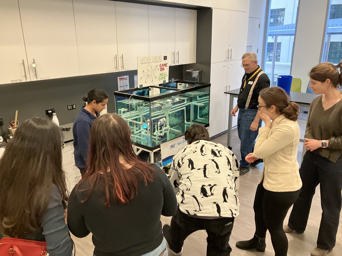 MIT Sea Grant (@mitseagrant) on Twitter photo We had a blast at the After Dark: Oceans in April. Thanks to <a href="/MITMuseum/">MIT Museum</a> for hosting + thanks to everyone who tried our SeaPerch ROV challenge! Less than 5% successfully hit all 8 whisker sensors in our octopus obstacle course, but 100% of contenders had fun racing the clock🐙🤖 We had a blast at the After Dark: Oceans in April. Thanks to <a href="/MITMuseum/">MIT Museum</a> for hosting + thanks to everyone who tried our SeaPerch ROV challenge! Less than 5% successfully hit all 8 whisker sensors in our octopus obstacle course, but 100% of contenders had fun racing the clock🐙🤖