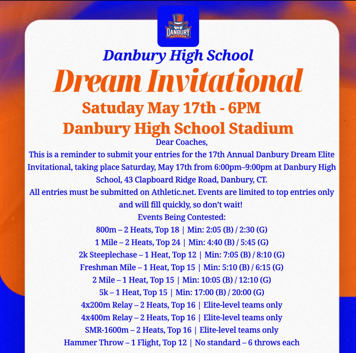 Danbury XC/TF (@danburyxctf) on Twitter photo 