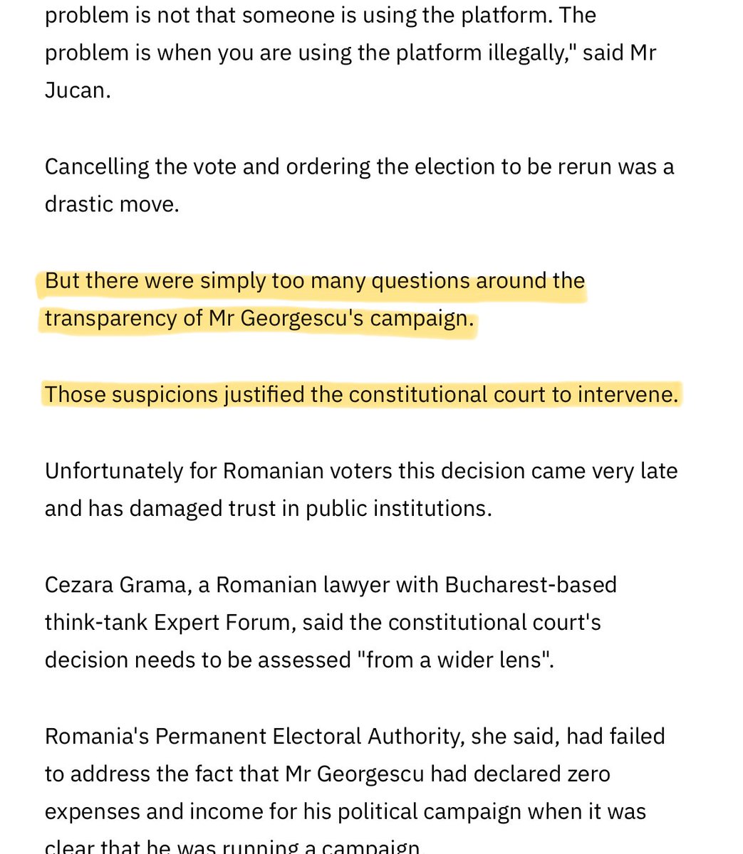 RTÉ defends the decision of a Romanian court to cancel presidential election results that favoured an anti-NATO candidate.

You pay for this.

rte.ie/news/2025/0502…