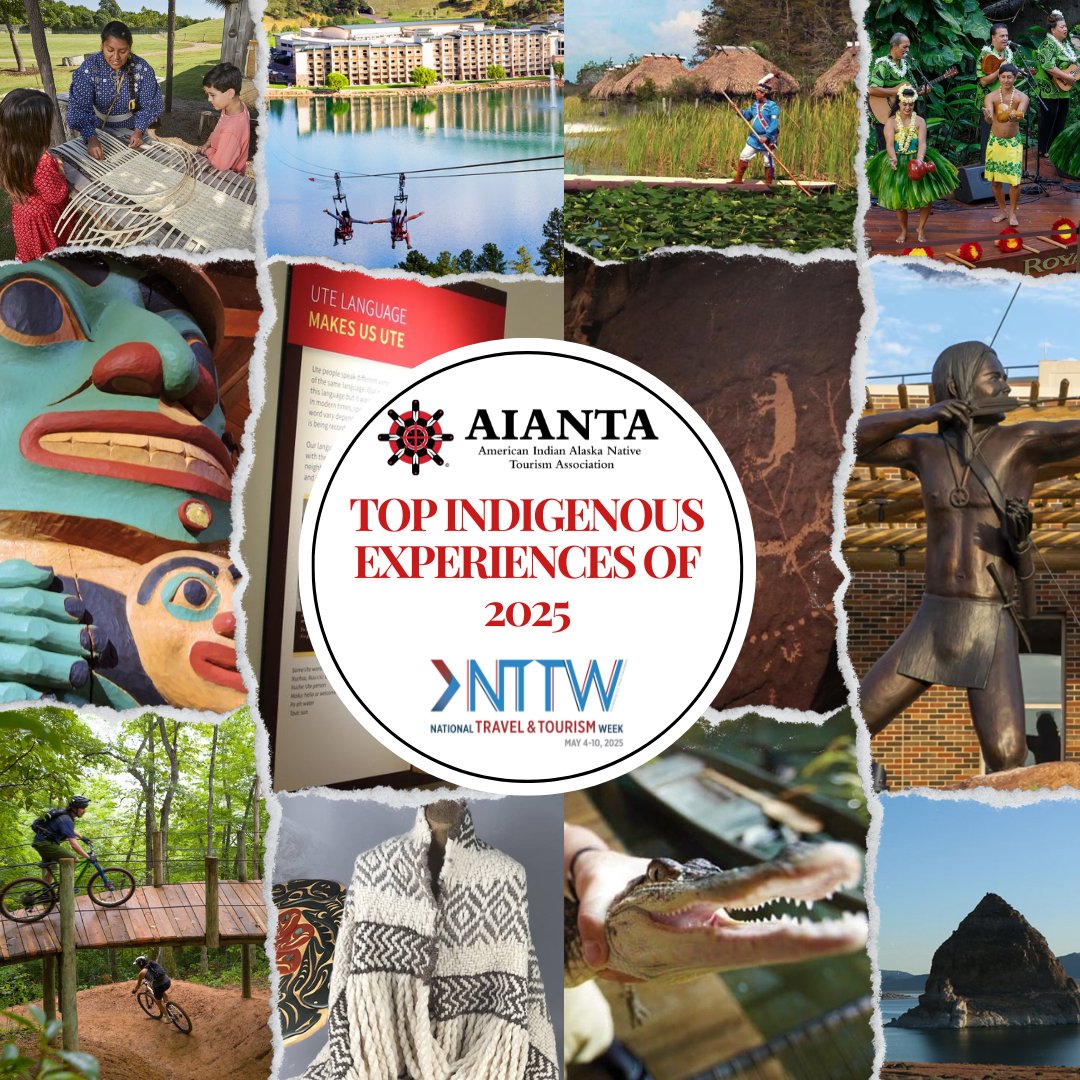 It's here! We’re kicking off National Travel and Tourism Week and celebrating the industry’s critical role in powering economies, communities and connections. We invite you to #DiscoverNativeAmerica in your travels! 🔗: bit.ly/3GMzSqh
#NTTW25 #IndigenousTourism <a href="/USTravel/">U.S. Travel</a>