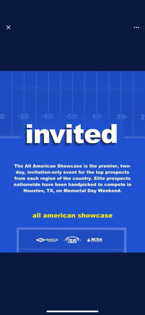 Christopher Carroll (@chris_carroll45) on Twitter photo I have been blessed to be attending an all American showcase in Houston on May 24-25
Thank you <a href="/youareathlete/">You Are Athlete</a>
<a href="/coachanthony46/">Cornelius Anthony</a>
<a href="/HightowerFB/">HIGHTOWER FOOTBALL</a> I have been blessed to be attending an all American showcase in Houston on May 24-25
Thank you <a href="/youareathlete/">You Are Athlete</a>
<a href="/coachanthony46/">Cornelius Anthony</a>
<a href="/HightowerFB/">HIGHTOWER FOOTBALL</a>