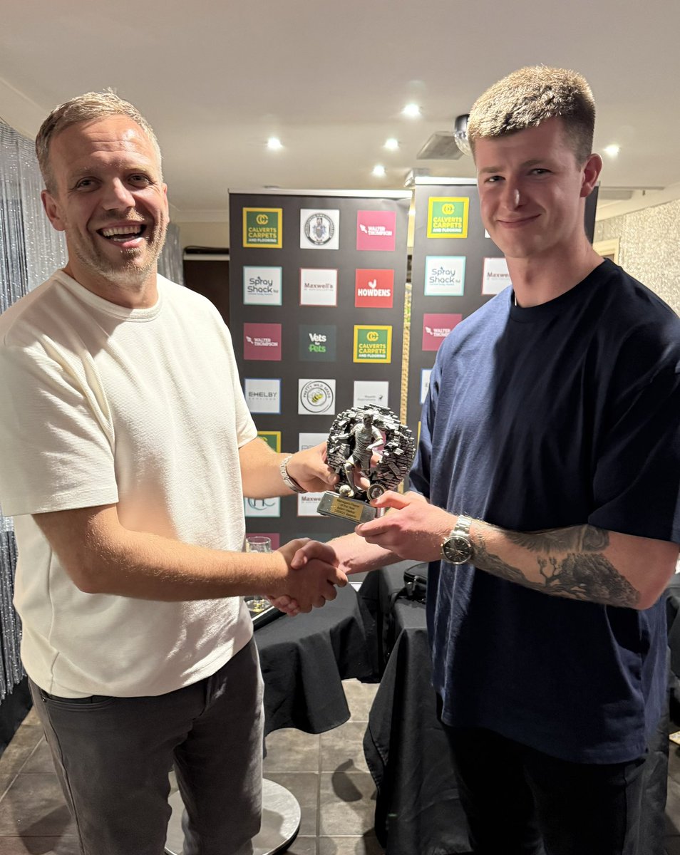 Tonight’s Presentation night results!

Committee player: Liam Darville 
Clubman: Neville Coatsworth
Supporters player: Callum Dobson
Supporter of the year: Bob Sturgess
Goal scorer: Ali Banks &amp; Nathan Stephenson (7)
Managers player: Adam Walker
Players player: Callum Dobson