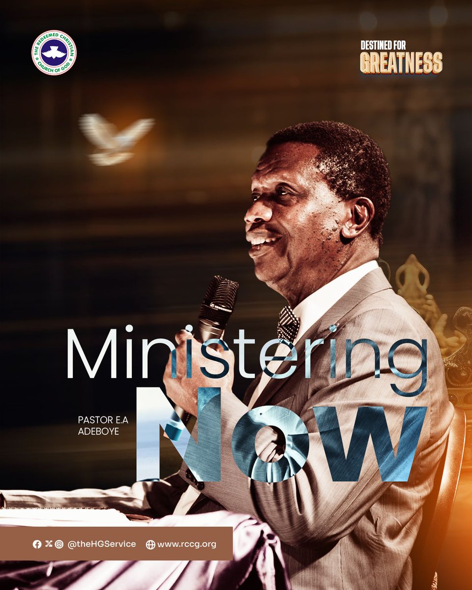 Now ministering at the May 2025 Holy Ghost Service 
Topic: Destined for Greatness 
Text: Jeremiah 29: 11

#DestinedForGreatness