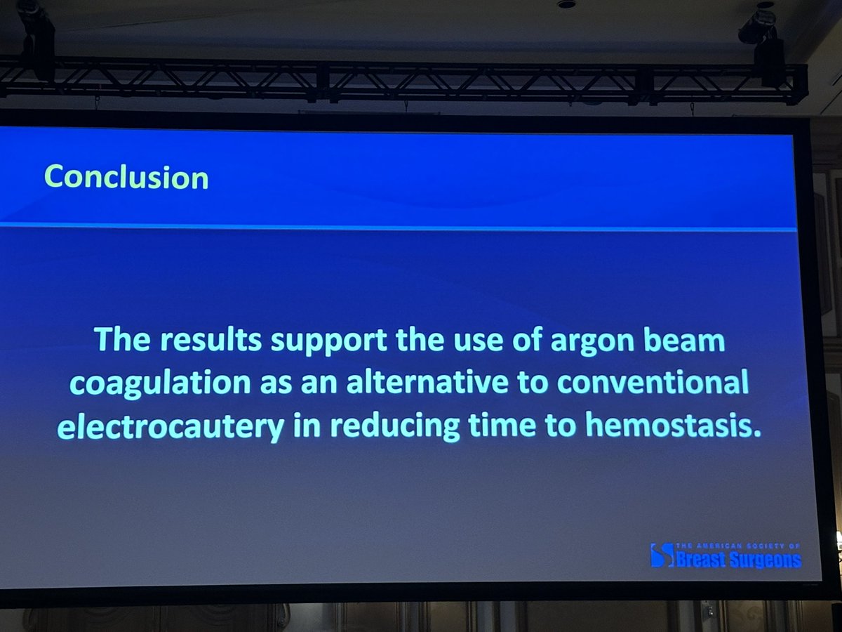 Argon Beam works well for mastectomy. <a href="/ASBrS/">ASBrS</a> #asbrs2025