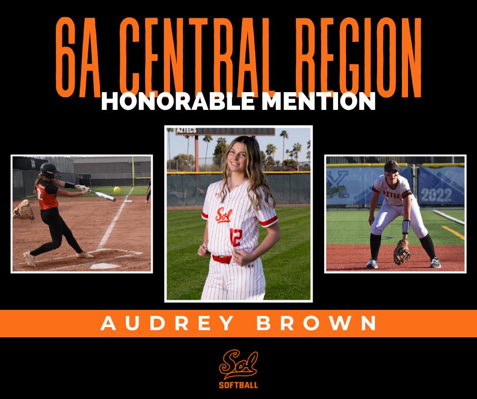 ✨ ALL-REGION RECOGNITION ✨ Congratulations Audrey for being recognized as Central All-Region Honorable Mention as a Position Player 🥎 Well deserved! 🧡💛 <a href="/CdS_Aztecs/">Corona del Sol Athletics</a> <a href="/cds_equipment/">CdS Athletic Equipment</a>