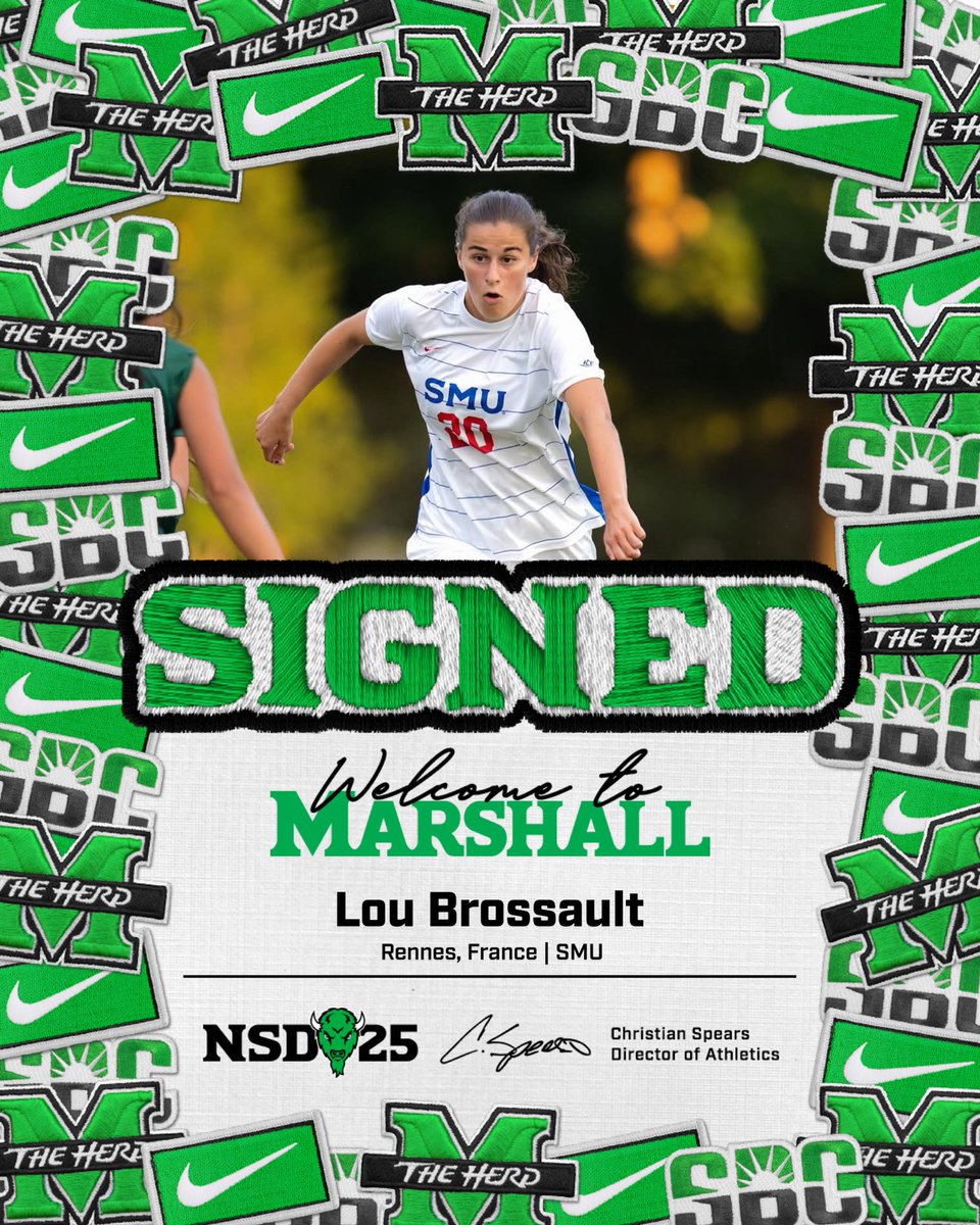 Signed ✍️🤩

Welcome to Marshall, Lou!

#WeAreMarshall