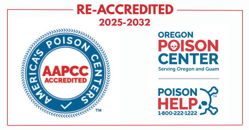 Oregon Poison Center (@orpoisoncenter) on Twitter photo We're pleased to announce that we've been re-accredited by AAPCC, the accrediting division of <a href="/PoisonCenters/">America's Poison Centers</a> for another 7 years! šThis designation reflects continued compliance w/ national standards for quality & safety in providing poison information and treatment advice. We're pleased to announce that we've been re-accredited by AAPCC, the accrediting division of <a href="/PoisonCenters/">America's Poison Centers</a> for another 7 years! šThis designation reflects continued compliance w/ national standards for quality & safety in providing poison information and treatment advice.