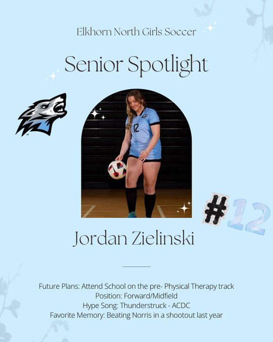 ⭐️Senior Spotlight⭐️

We are so thankful for our senior co-captain, Jordan Zielinski!🩵