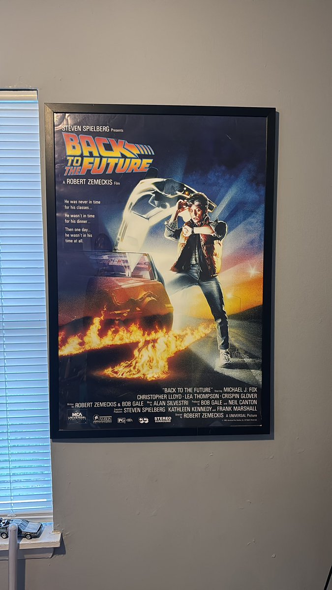 Buitrequeseele's tweet image. I have waited years to be able to hang this poster. Welcome home Marty #backtothefuture #michaeljfox #martymcfly