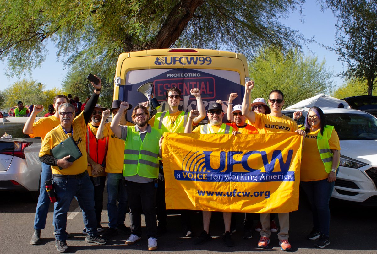 UFCW Local 99 led the way at the May Day March in Phoenix! Yesterday, thousands of working people united to march and raise our voices at Arizona's Capitol. When we join in solidarity, we show how much stronger we are together 💪