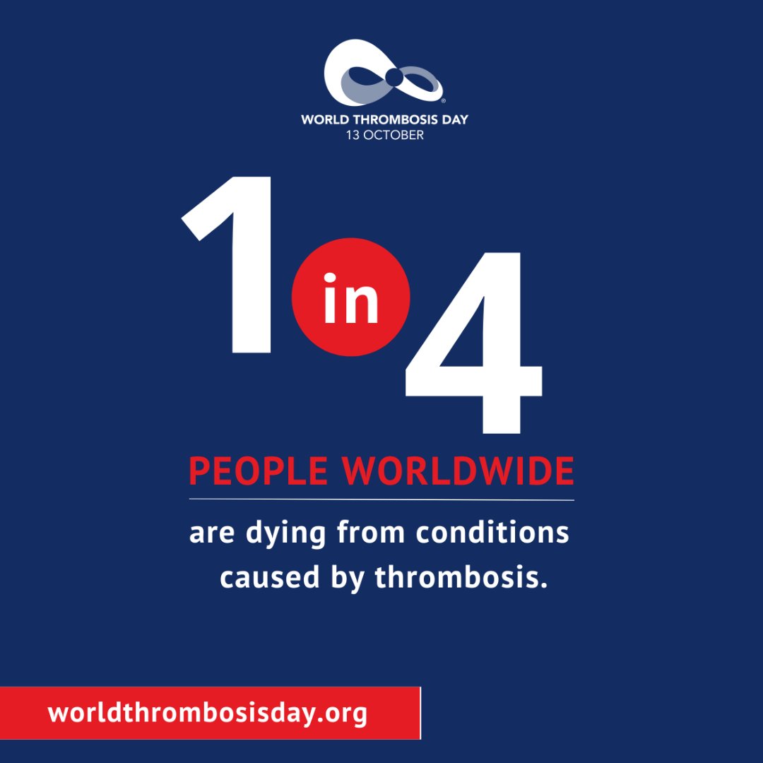 From Head to Toe, Take Control.

Did you know that 1 in 4 people worldwide die from conditions caused by blood clots? Thrombosis is a leading cause of death—and yet, it’s often preventable with awareness and timely care.

🔗 Get involved today: worldthrombosisday.org