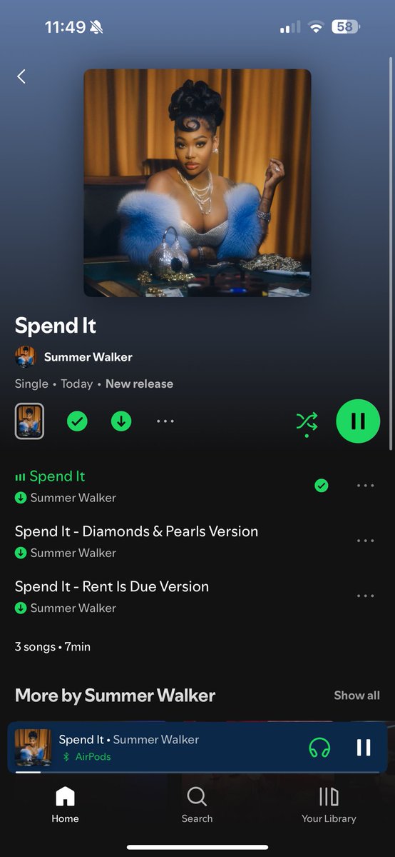 ctrlcarter444's tweet image. Idc what you doing …stream it . I need the album ASAP #spendit #summerwalker #rnb #soul #sza