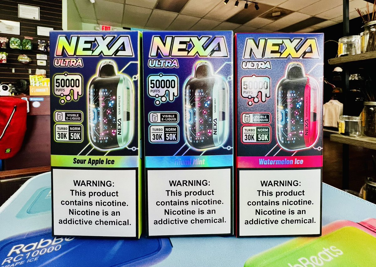 New Vape😇
NEXA urtra🥰
50000 Puffs
All unique flavors 🥰
Come check it out at PUFFSTERZ😉
Open til 11pm tonight🙂

<a href="/puffsterznfts/">Puffsterz💨</a>
#P4L
#PGMI
#puffsterz
#smokeshop
#NEXA