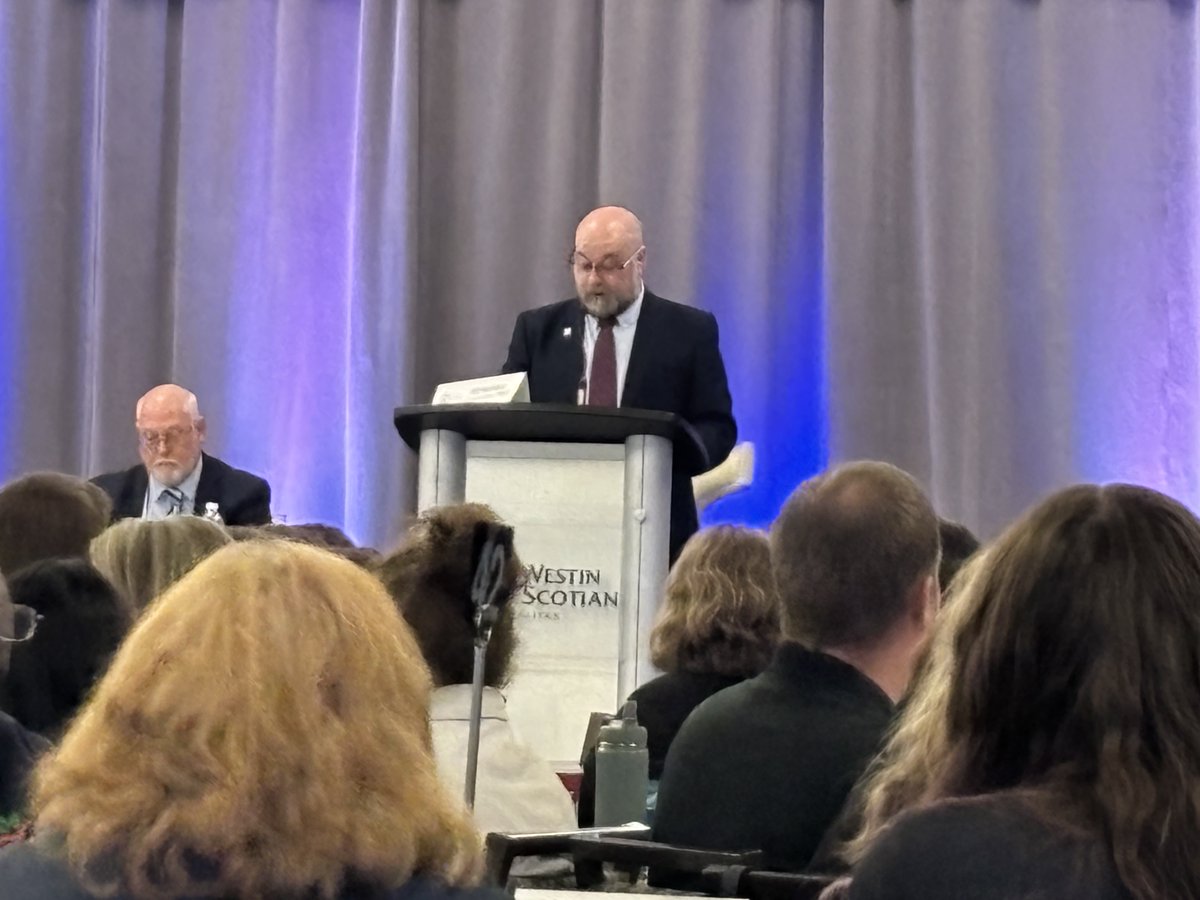 President Peter Day officially opens the 104th NSTU Annual Council. 

Welcome to all this year's delegates.