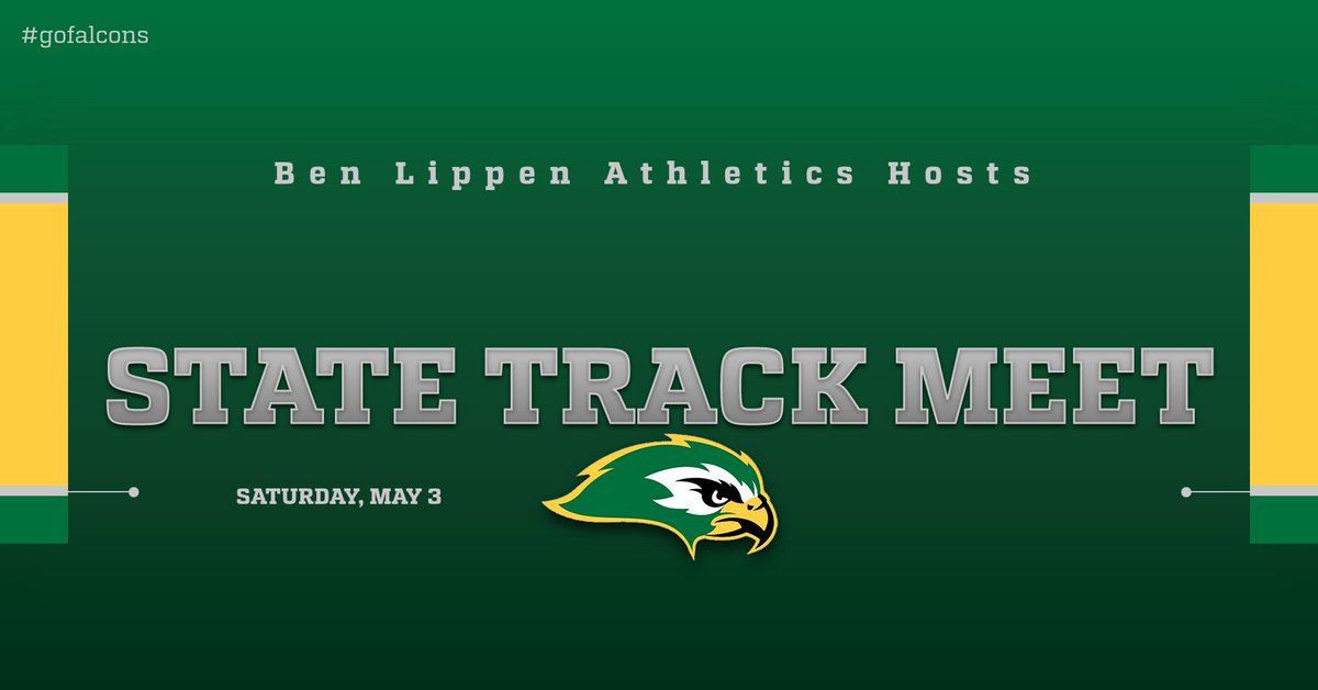 Ben Lippen Athletics will host the SCISA Class 4A State Track Meet tomorrow (Saturday) at 9:00 a.m. Good Luck, Falcons!