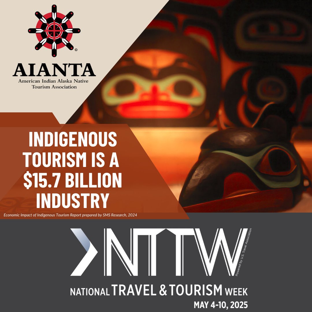 It's National Travel &amp; Tourism Week! Did you know? American Indian, Alaska Native and Native Hawaiian-owned hospitality businesses contribute $15.7 billion in annual sales to the tourism &amp; hospitality sector in the U.S. #DiscoverNativeAmerica
#NTTW25 <a href="/USTravel/">U.S. Travel</a>