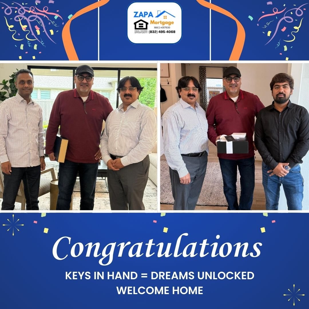 ZAPAMortgage's tweet image. 🎉 Closing Day = Keys to New Beginnings!

A huge congratulations to our amazing client on your mortgage closing! Wishing you countless happy memories in your new home. 🔑💙

Thank you for trusting us with your journey.

#ZapaMortgage #HomeSweetHome #KeysToTheFuture