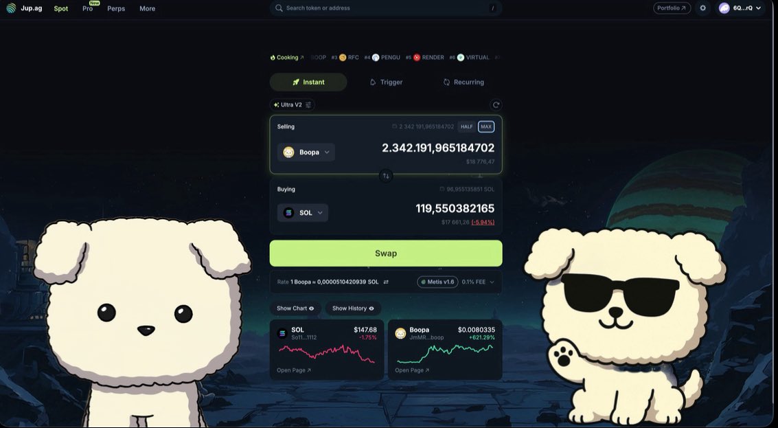 Hold 18k$ in $BOOPA tokens

Do a little giveaway for community (500$ in tokens)

Just follow me, like &amp; RT (open DM)
Comment with wallet adres below 

100M coded