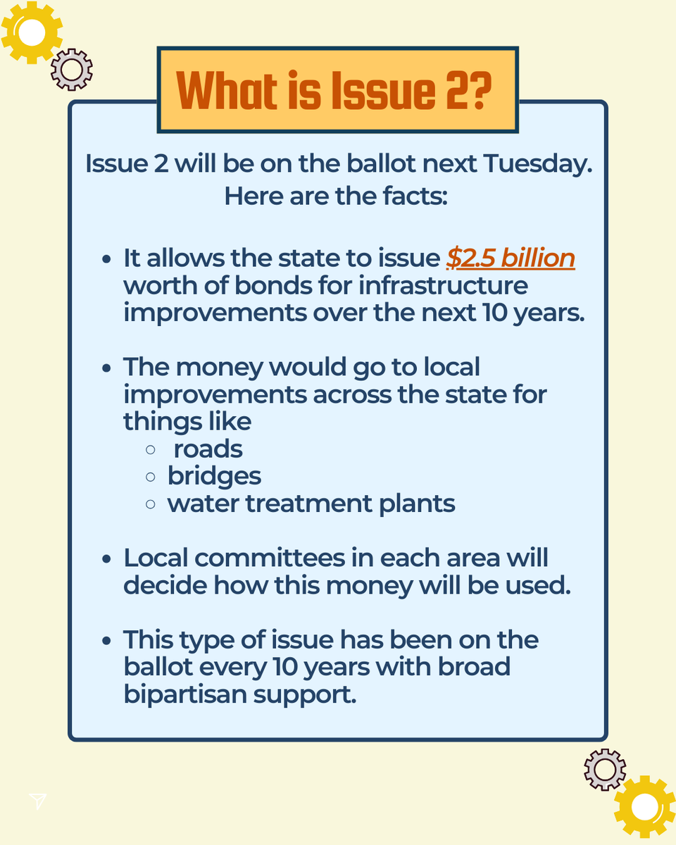 AnitaSomaniMD's tweet image. Did you know there’s an election on Tuesday May 6th? This #funfactfriday, I’m telling you why I’m voting YES on Issue 2.

#issue2 #infrastructure #electionday #ohiovotes
