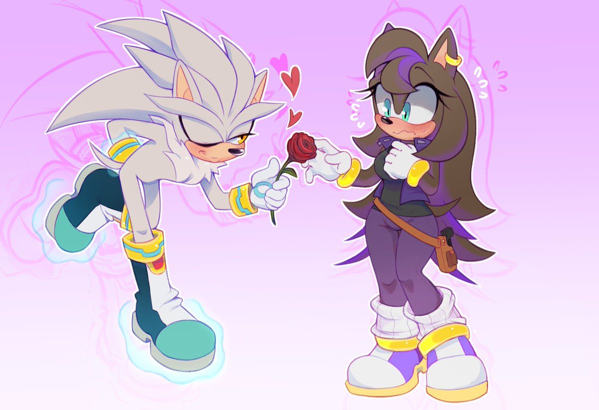 A rose for a beautiful lady 🦔🌹

Silver x Vera(Oc) c0m i got from <a href="/xeno25614/">•☆Tecno☆•</a> today!! 
Thank you so much!! 🥹🙏