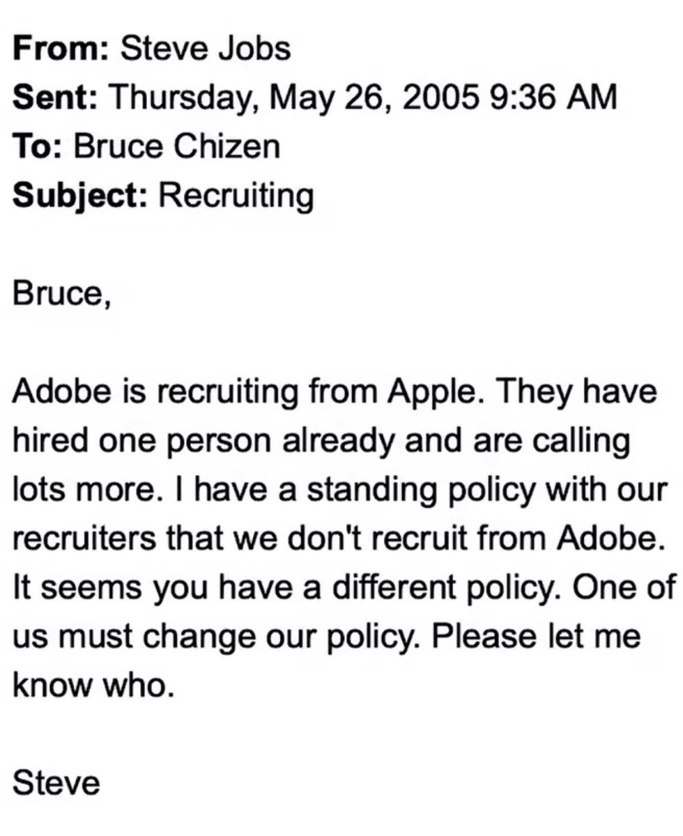 Steve Jobs with one of the hardest emails of all time to the CEO of Adobe
