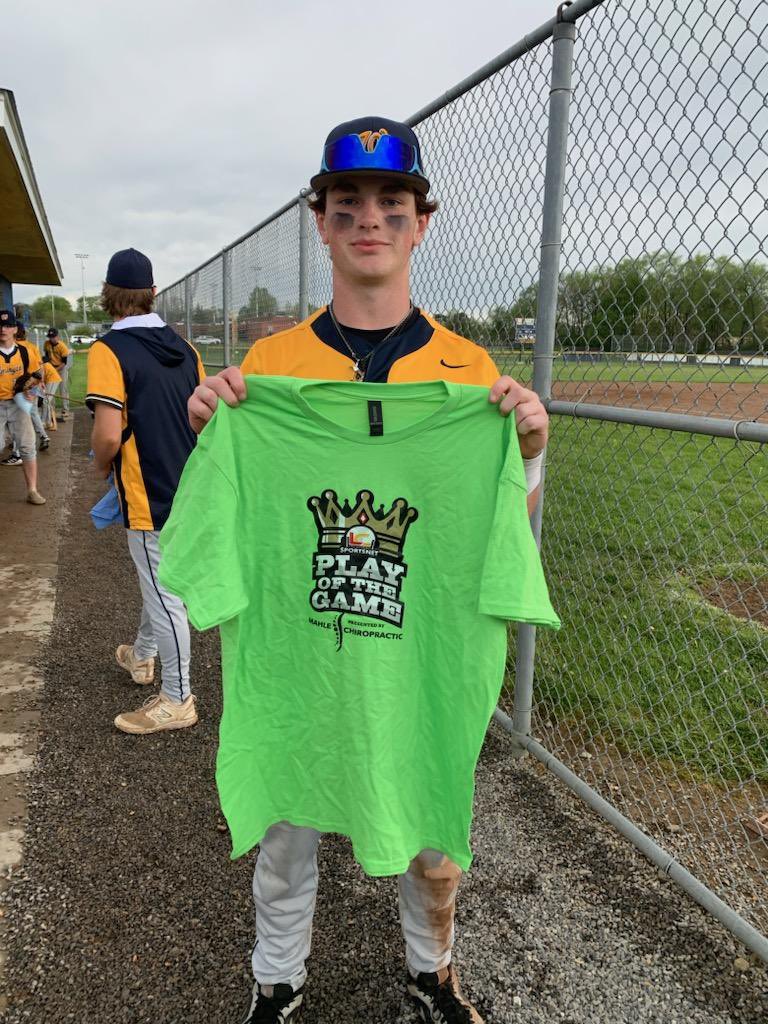 Wilmington defeats Mercer 5-0. Kayden Wygant throws five shutout innings and gets a pair of hits for MVP of the Game. Chase Mitcheltree with some great catches (and jukes) in the outfield, also a pair of RBI singles for Play of the Game.