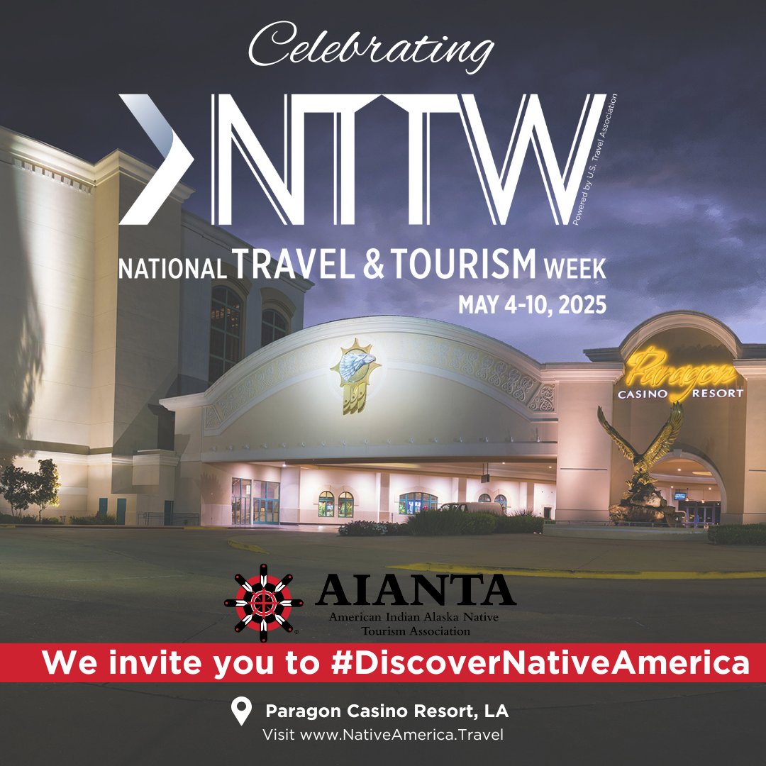 Continuing National Travel and Tourism Week, we’re highlighting the 2025 Excellence in Customer Service destination - <a href="/ParagonCasino/">Paragon Casino Resort</a>  in Louisiana.
🔗 Learn more at paragoncasinoresort.com
#NTTW25 <a href="/USTravel/">U.S. Travel</a>  #IndigenousTourism