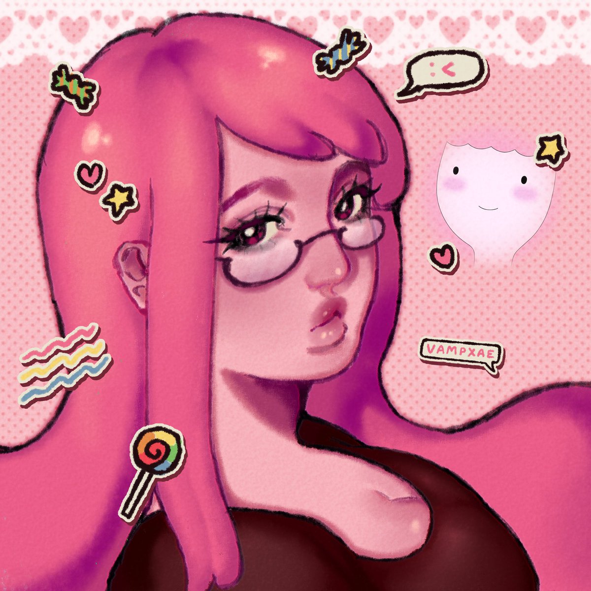 vampxae's tweet image. Hii! My name is Vamp! I like drawing cute stuff and making fanart of characters of games and series!  🤍
#VGenCode