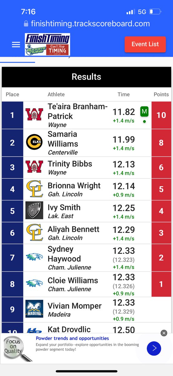 Centerville Track & Field tweet media