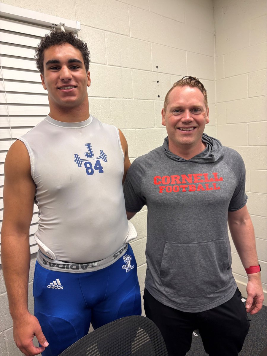 Will Berry (@will_berry2026) on Twitter photo Huge THANK YOU Head Coach <a href="/DanSwanstrom/">Dan Swanstrom</a> for traveling down and visiting my parents and me at school today!!! Really enjoyed talking football and real life success with you again!! #YellCornell
<a href="/TerryUrsin/">Terry Ursin</a> <a href="/CoachBhakta/">Satyen Bhakta</a> <a href="/JaredBackus1/">Jared Backus</a> <a href="/CoachEFranklin/">Eric Franklin</a> <a href="/Coach_Hatcher20/">Mike Hatcher</a> Huge THANK YOU Head Coach <a href="/DanSwanstrom/">Dan Swanstrom</a> for traveling down and visiting my parents and me at school today!!! Really enjoyed talking football and real life success with you again!! #YellCornell
<a href="/TerryUrsin/">Terry Ursin</a> <a href="/CoachBhakta/">Satyen Bhakta</a> <a href="/JaredBackus1/">Jared Backus</a> <a href="/CoachEFranklin/">Eric Franklin</a> <a href="/Coach_Hatcher20/">Mike Hatcher</a>