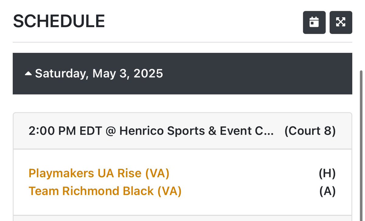 17u will be in Richmond this weekend. We hope to see you soon!