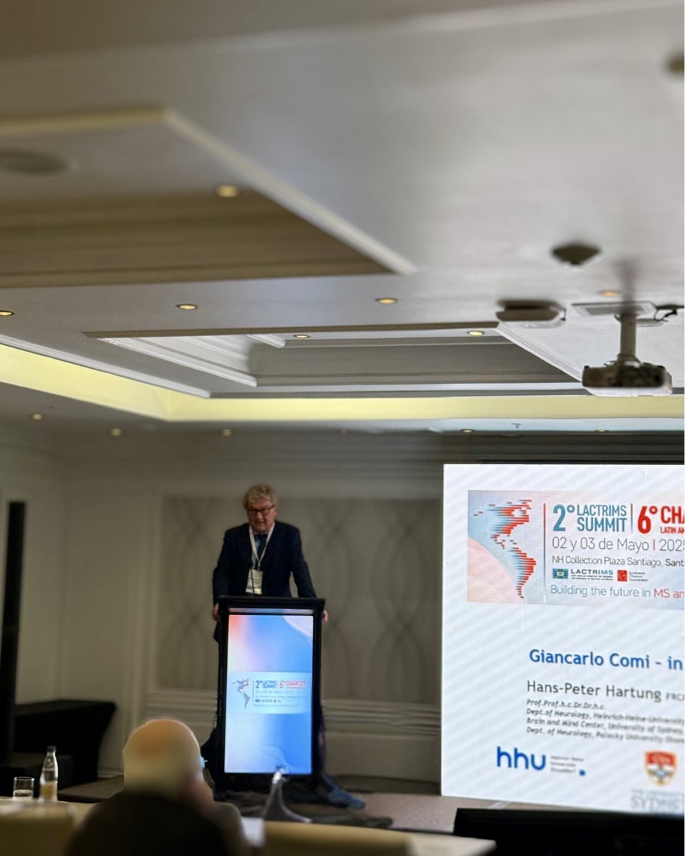 🎙 Apertura LACTRIMS 2025 | Santiago
🔹 Dra. Patrucco – Presidenta Comité Científico
🔹 Dr. Cristiano – Delegado LATAM Charcot
🔹 Dr. Navas – Presidente LACTRIMS
🔹 Dr. Hartung – Co-chair Charcot Foundation
🕊️ Emotivo homenaje al Prof. Giancarlo Comi

#LACTRIMS2025 #CharcotLatam