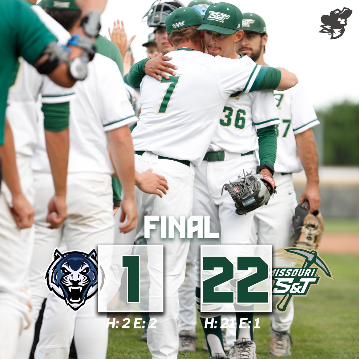 22 unanswered runs gives us our 27th win of the season!

#minerpride