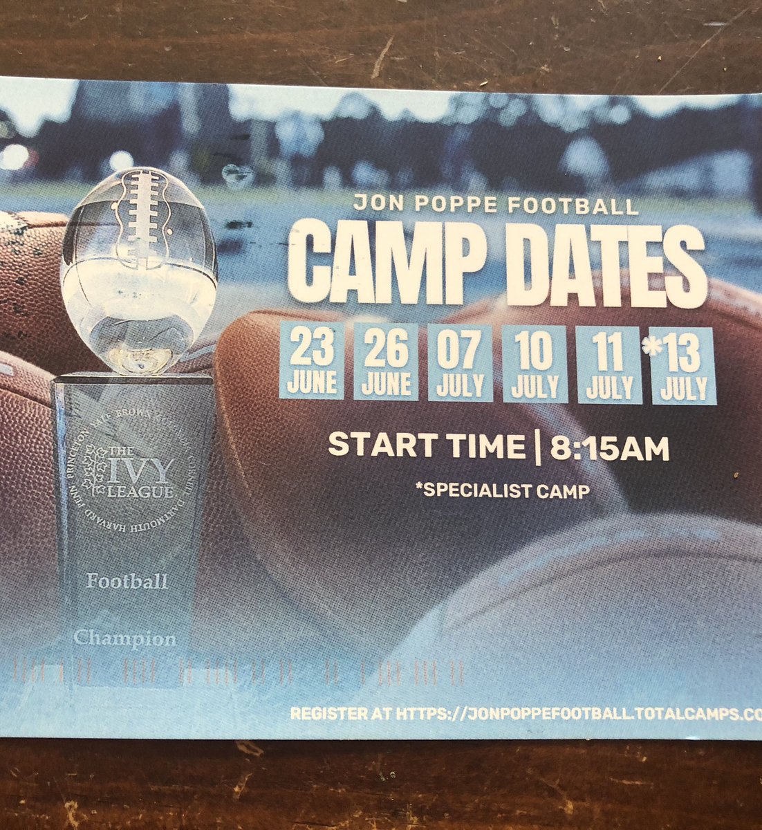 Thank you <a href="/CULionsFB/">Columbia Football</a> for the letter!