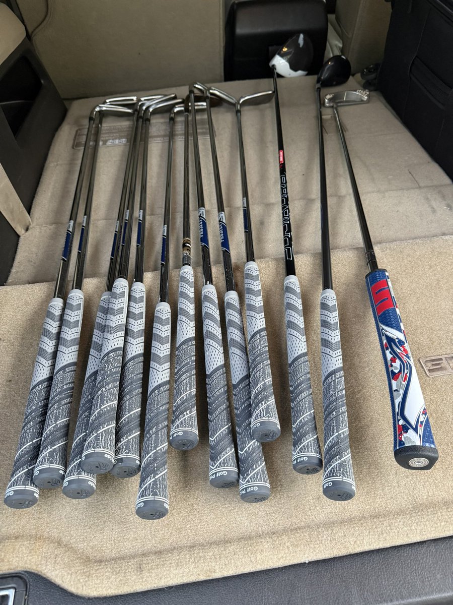 Look out <a href="/ChampionsTour/">PGA TOUR Champions</a> - this old yard boy just got his 20 year old (ish) clubs re-gripped!  Yes that’s a demo driver bequeathed to me by my former pro and, yes, that’s a <a href="/PingTour/">PING GOLF</a> Zing 2 putter from high school!