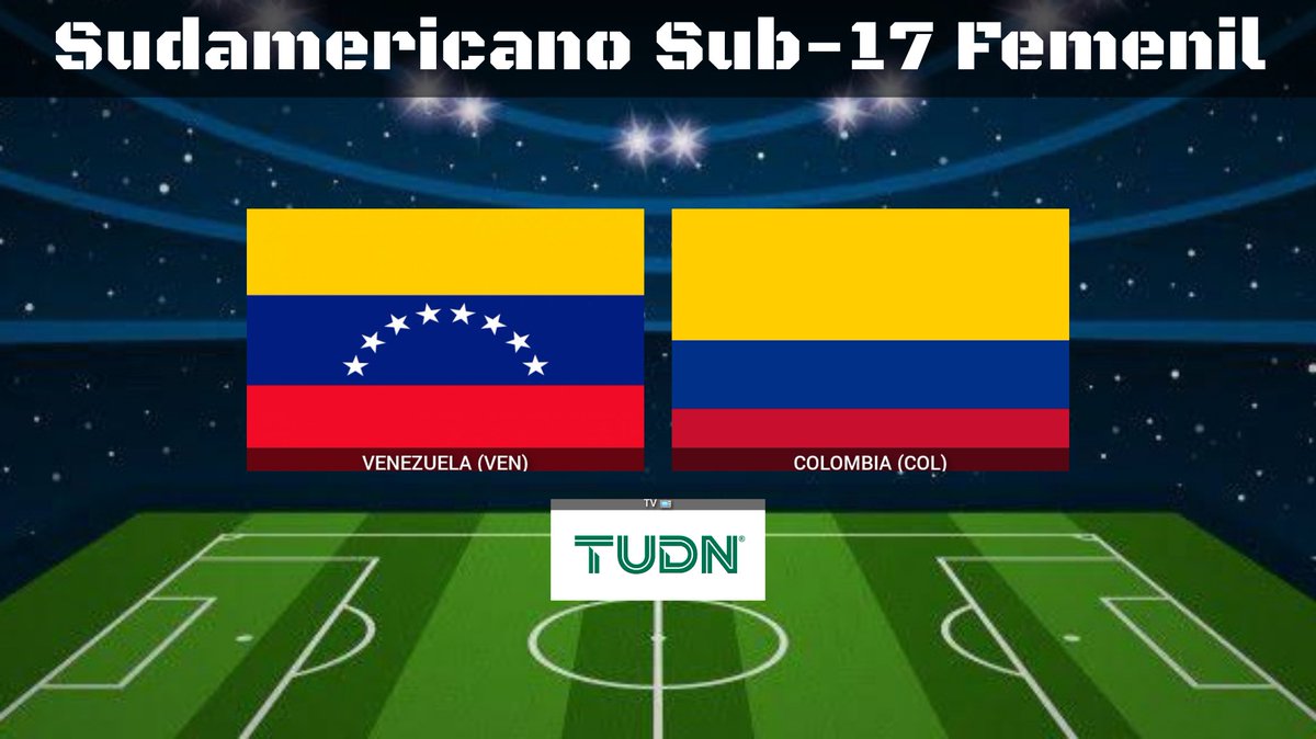 Transmisiones del Deporte 3 (@tvdeldepor3) on Twitter photo Sudamericano Sub-17 Femenil | Jornada 2
Venezuela 🆚 Colombia
20:00 HRS ET
📺 <a href="/TUDNUSA/">TUDN USA</a>
🎙️ <a href="/cantogoles/">Daniel Nohra</a>
🎙️ <a href="/DBallinas/">Diana Ballinas</a>
#EllasEnTUDN | #VENCOL Sudamericano Sub-17 Femenil | Jornada 2
Venezuela 🆚 Colombia
20:00 HRS ET
📺 <a href="/TUDNUSA/">TUDN USA</a>
🎙️ <a href="/cantogoles/">Daniel Nohra</a>
🎙️ <a href="/DBallinas/">Diana Ballinas</a>
#EllasEnTUDN | #VENCOL