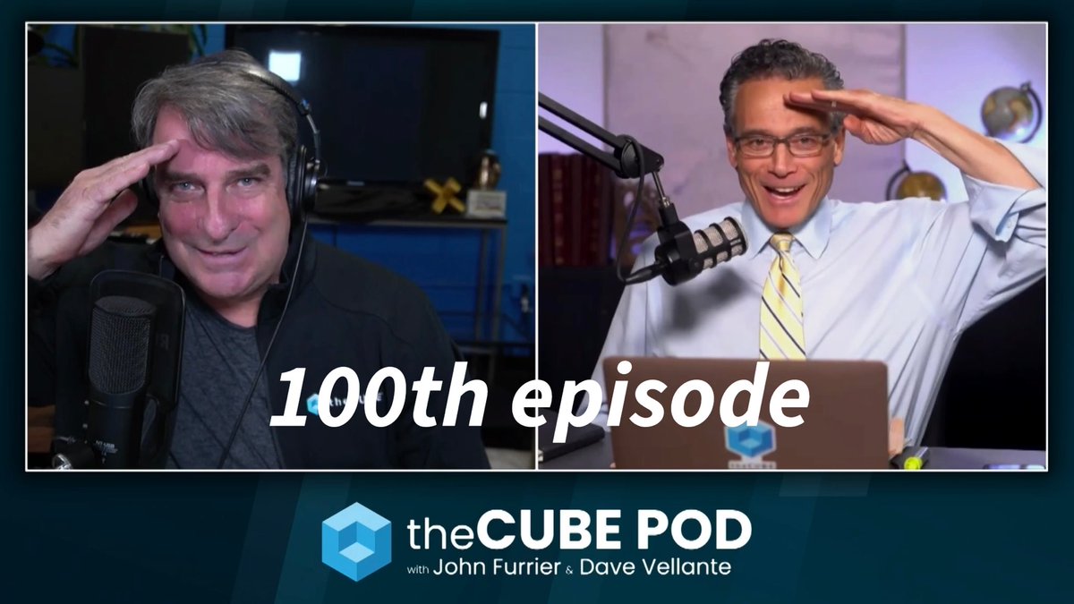 Sarbjeet Johal (@sarbjeetjohal) on Twitter photo 🫡 Congratulations to <a href="/furrier/">John Furrier</a> and <a href="/dvellante/">Dave Vellante</a> on the 100th episode of the #theCubePOD 👏🏽
This weekly summary of all B2B major action is a must listen, IMO.
This week’s episode: youtu.be/UNOTY8-DQnk?si…
<a href="/theCUBE/">theCUBE</a> <a href="/SiliconANGLE/">SiliconANGLE</a> 🫡 Congratulations to <a href="/furrier/">John Furrier</a> and <a href="/dvellante/">Dave Vellante</a> on the 100th episode of the #theCubePOD 👏🏽
This weekly summary of all B2B major action is a must listen, IMO.
This week’s episode: youtu.be/UNOTY8-DQnk?si…
<a href="/theCUBE/">theCUBE</a> <a href="/SiliconANGLE/">SiliconANGLE</a>