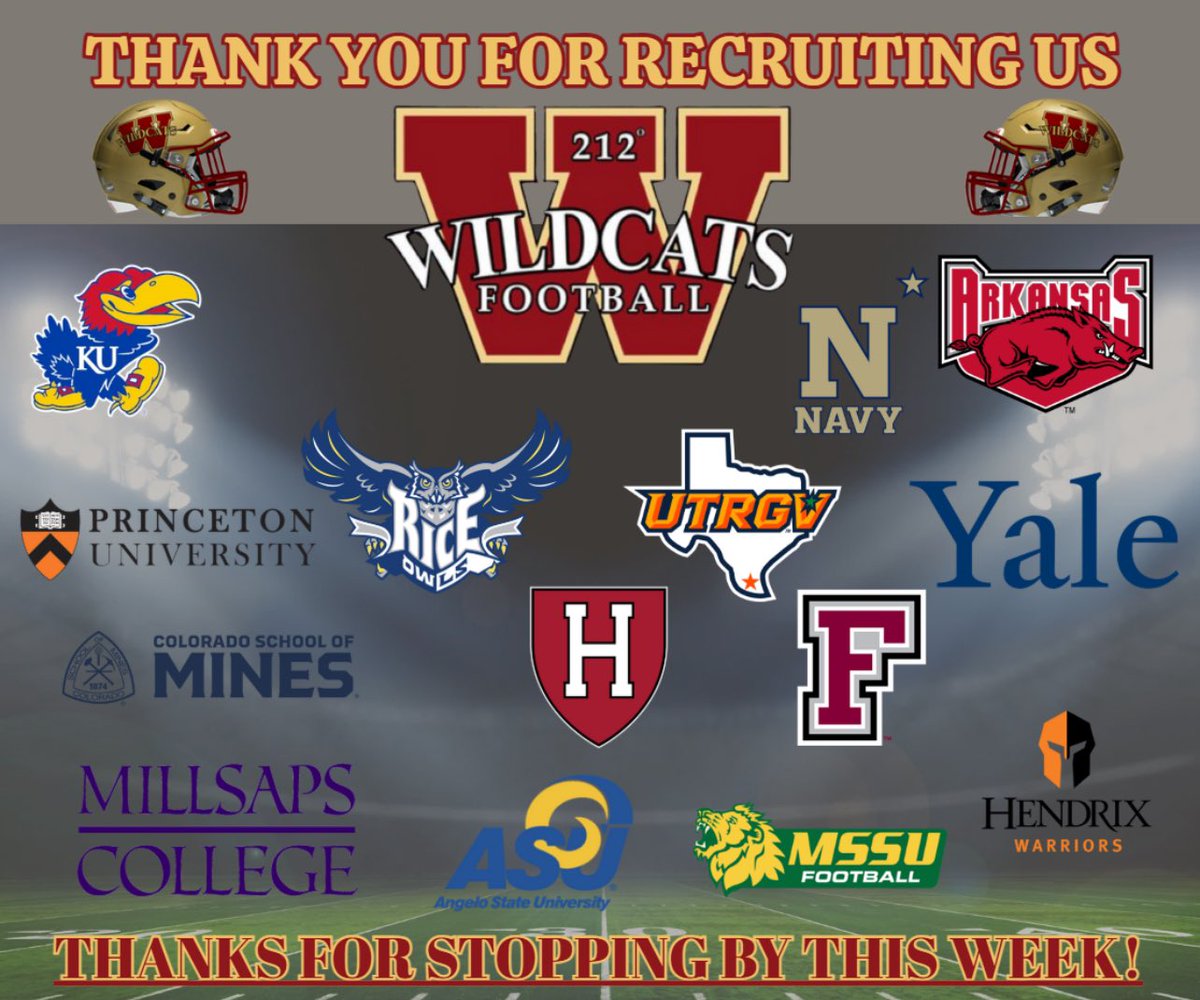 Cy Woods Football (@cywoodsfb212) on Twitter photo BIG SHOUT-OUT to these schools for stopping by this week to recruit our players. #NextLevel #TheStandard #GradesMatter <a href="/thecoachhickman/">Jeremy Hickman</a> BIG SHOUT-OUT to these schools for stopping by this week to recruit our players. #NextLevel #TheStandard #GradesMatter <a href="/thecoachhickman/">Jeremy Hickman</a>