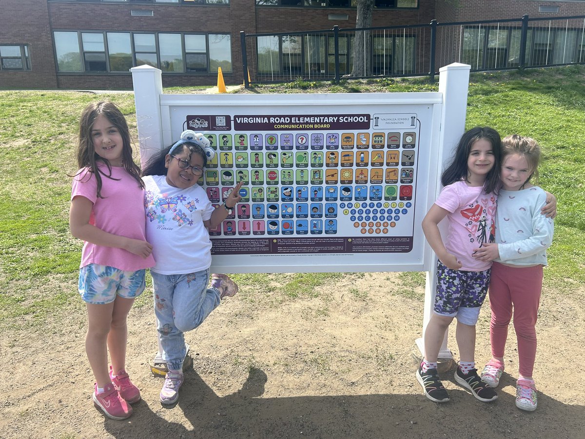 A new communication board has been added to the VRS playground! Funded by a Valhalla Schools Foundation grant, this tool helps ensure all students have a way to express themselves and feel included. Thank you to our staff and the Foundation!