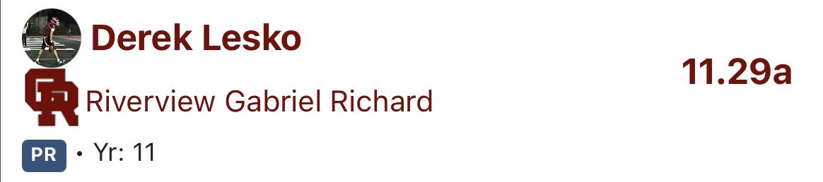 Ran a 11.29 in the 100m today!!