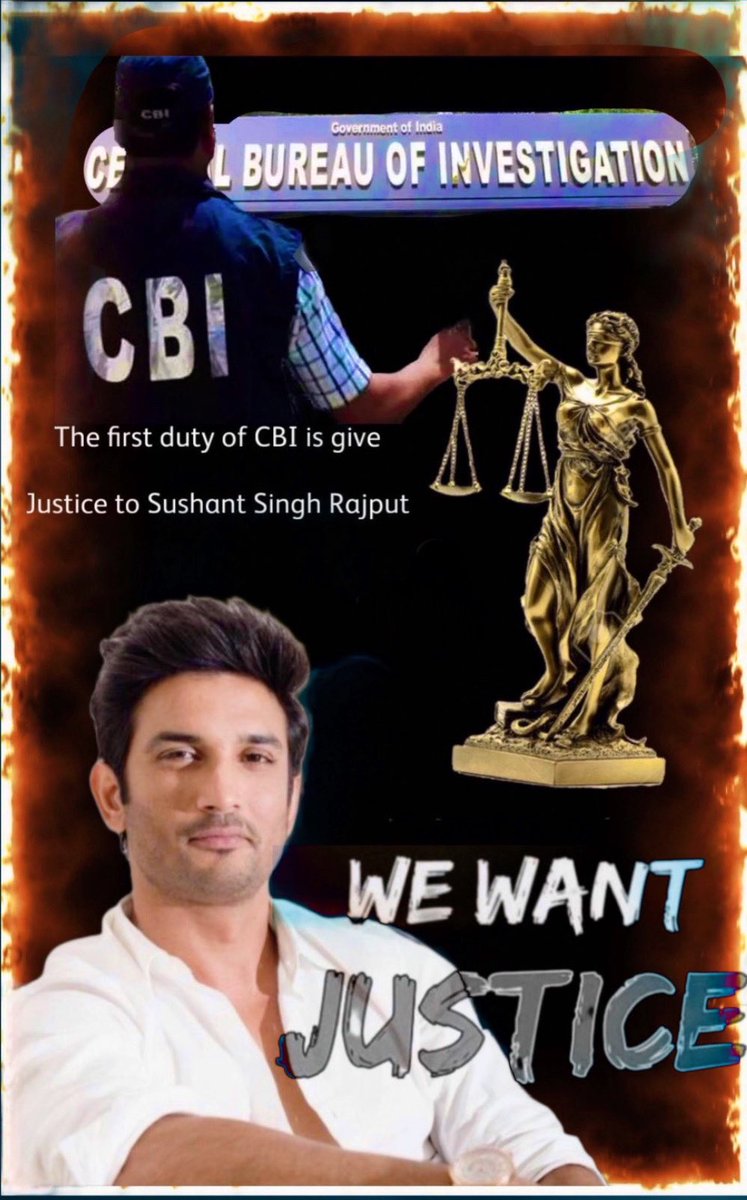 🔱 Morning Trend Activity 🔱

Tagline -I Am Sushant I Want Justice
#JusticeForSushantSinghRajput𓃵 

Let's come together &amp; make our voices heard for It's a demand that resonates globally, &amp; by uniting our efforts,we can ensure that it reaches the government &amp;relevant agencies. ⚖️