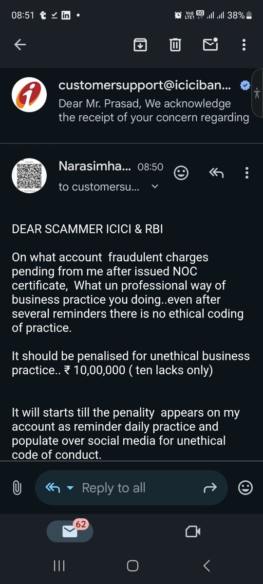 Kolahalamnp's tweet photo. @Vikashvagarwal @ICICIBank @ICICIDirectcare @RBI It's even in my life to #BLOCKICICI #ICICISCAM #BEWAREFROMICICISCAMS #BANDOVERWORLD https://t.co/1LwhFlzeVr
