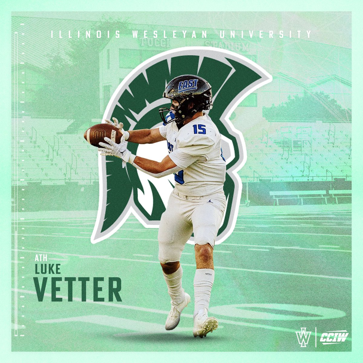 Luke Vetter (@lukevetter3) on Twitter photo I am honored and blessed to announce that I am continuing my athletic and academic career <a href="/IWUTitanFball/">ILLINOIS WESLEYAN FOOTBALL</a>! I want to thank god, my friends, family, and coaches for helping me through this process! #TGOE
<a href="/LWEastFootball/">Lincoln-Way East Football</a>
<a href="/LWEastAthletics/">LW East Athletics</a>
<a href="/IWUCoachJW/">Jared Williamson</a>
<a href="/PrepRedzoneIL/">Prep Redzone Illinois</a> I am honored and blessed to announce that I am continuing my athletic and academic career <a href="/IWUTitanFball/">ILLINOIS WESLEYAN FOOTBALL</a>! I want to thank god, my friends, family, and coaches for helping me through this process! #TGOE
<a href="/LWEastFootball/">Lincoln-Way East Football</a>
<a href="/LWEastAthletics/">LW East Athletics</a>
<a href="/IWUCoachJW/">Jared Williamson</a>
<a href="/PrepRedzoneIL/">Prep Redzone Illinois</a>