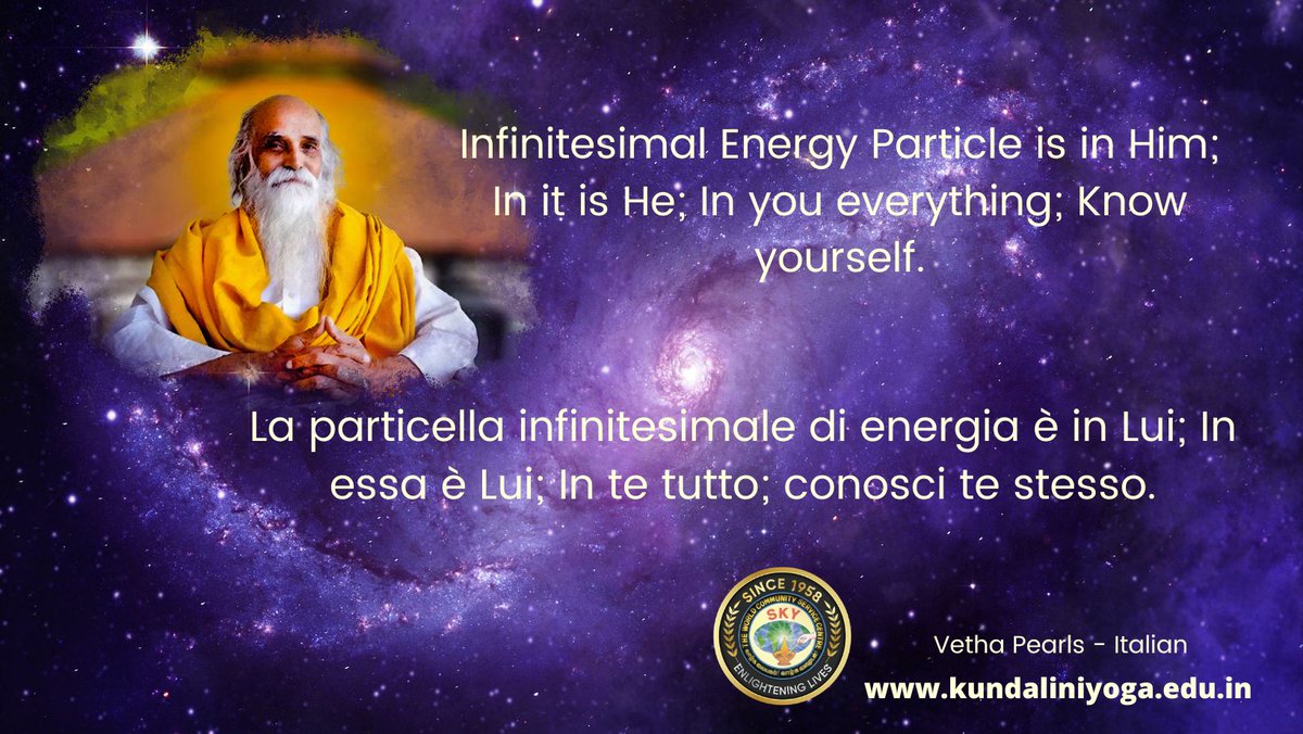 VVethathiri's tweet photo. Infinitesimal Energy Particle is in Him; In it is He; In you everything; Know yourself.
Ph: +91 79044-02887
https://t.co/UPBrQNhWr8
#vewavethathiri #vewa #wavesofvethathiri #wcscaliyar
#Vethathirimaharishikundaliniyoga
#VMKY
#wavesofvethathiri
#vethapearls
#kundaliniawakening https://t.co/H8QCNyGPiU