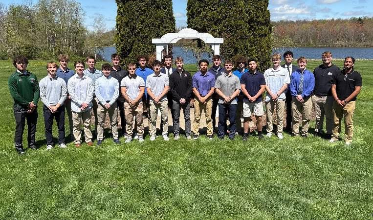 Seniors Max Forgione and Sophia Talutto were recognized as the representatives for Dunmore High School this morning at the 2025 LIAA Ann Marie Simon’s Memorial Scholar Athlete Breakfast at the Montdale Country Club in Jermyn.  #BeGreatForSonny #BuckPride ❤️💙🦌🏀⚾️