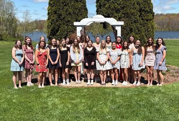 DunmoreBucksAD's tweet photo. Seniors Max Forgione and Sophia Talutto were recognized as the representatives for Dunmore High School this morning at the 2025 LIAA Ann Marie Simon’s Memorial Scholar Athlete Breakfast at the Montdale Country Club in Jermyn.  #BeGreatForSonny #BuckPride ❤️💙🦌🏀⚾️ https://t.co/nhC9NAEPuf