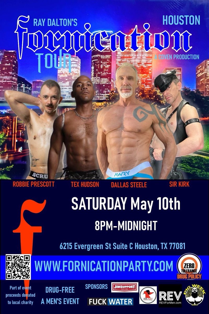 Tex ✈️ San Fran April 20-23 (@texhudsonxxx) on Twitter photo HOUSTON 📍 1 Week To Go <a href="/FornicationMen/">X: Ray Dalton’s Fornication</a> Party
🎟️ eventbrite.com/e/fornication-…
🍆 <a href="/DallasSteeleXXX/">Dallas Steele</a> <a href="/RobbiePrescottX/">Robbie Prescott</a> <a href="/The_Sir_Kirk/">SIR KIRK</a> HOUSTON 📍 1 Week To Go <a href="/FornicationMen/">X: Ray Dalton’s Fornication</a> Party
🎟️ eventbrite.com/e/fornication-…
🍆 <a href="/DallasSteeleXXX/">Dallas Steele</a> <a href="/RobbiePrescottX/">Robbie Prescott</a> <a href="/The_Sir_Kirk/">SIR KIRK</a>